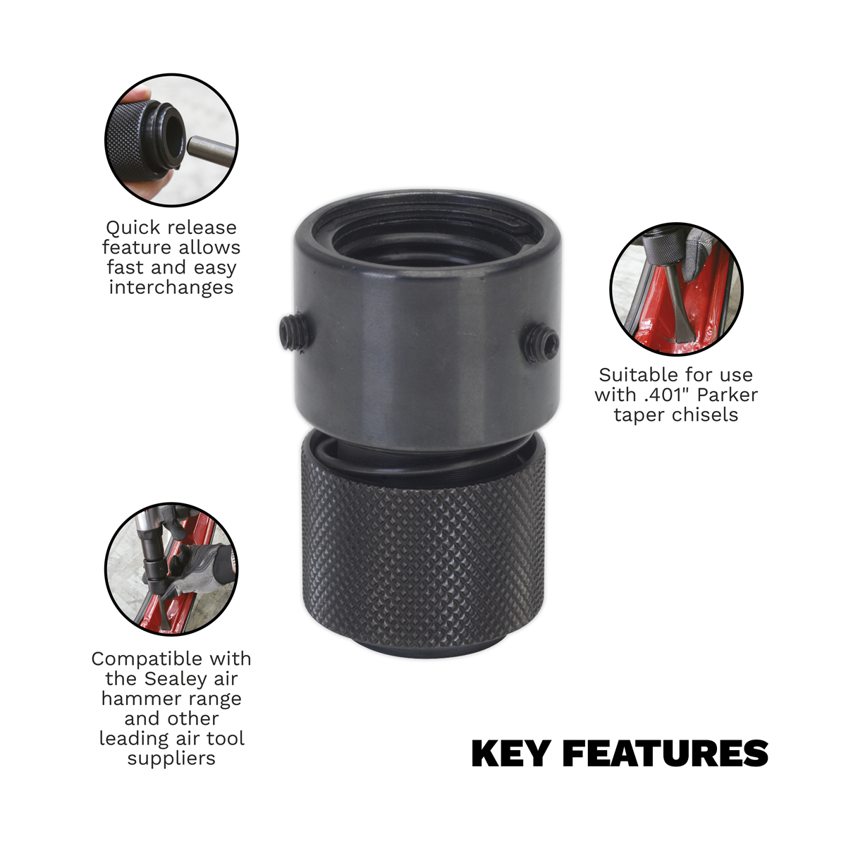 Sealey SA11QRC Air Chisel Quick Release Coupling