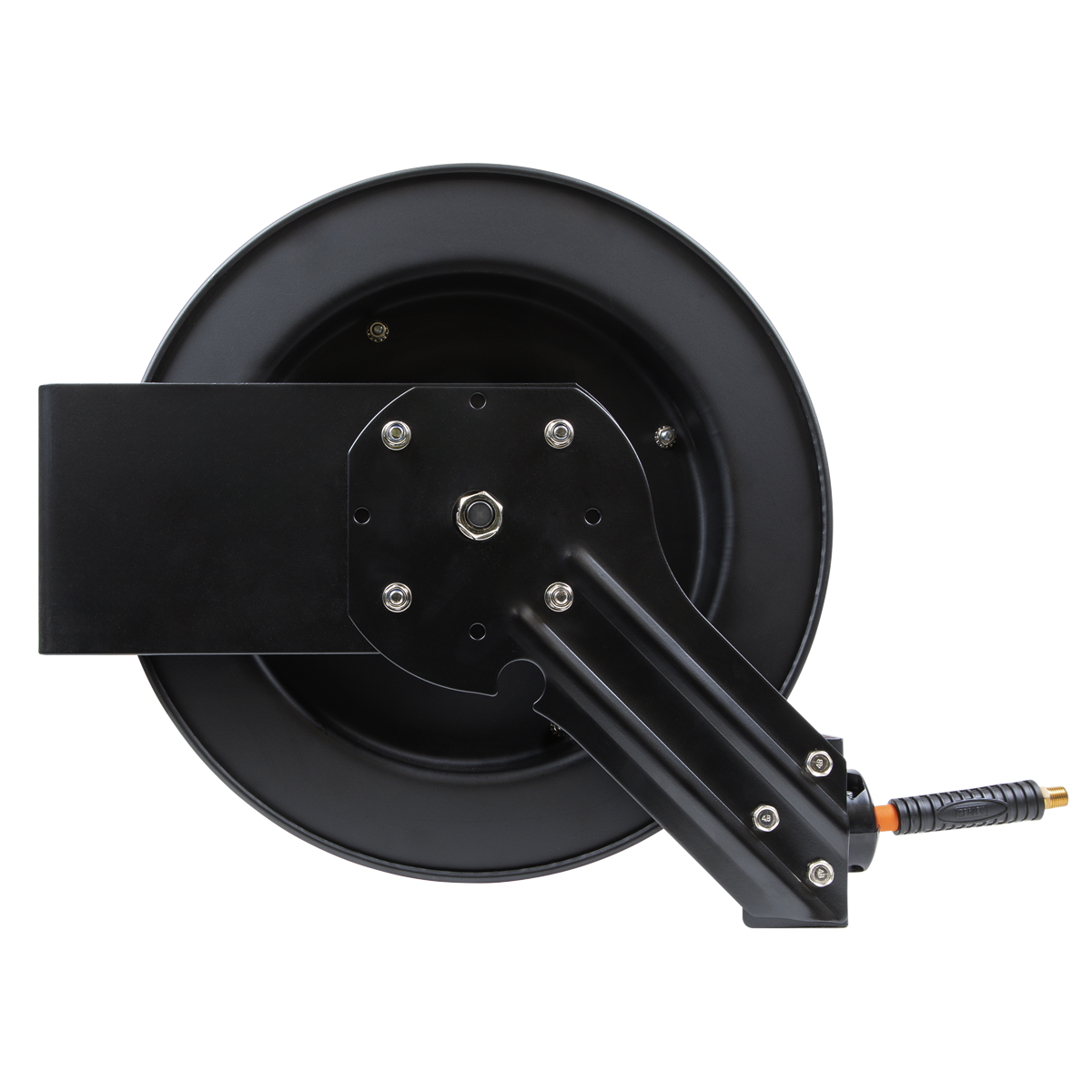 Sealey SA841HY 15m Retractable High-Visibility Hybrid Air Hose with Steel Reel 10mm ID