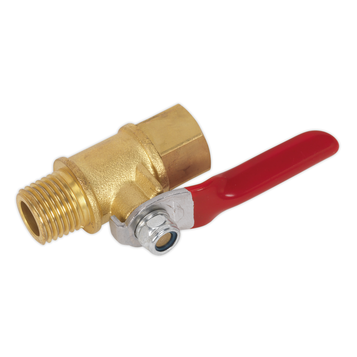 Sealey SA906 Lever Ball Valve 1/4"BSPT Male x 1/4"BSP Female