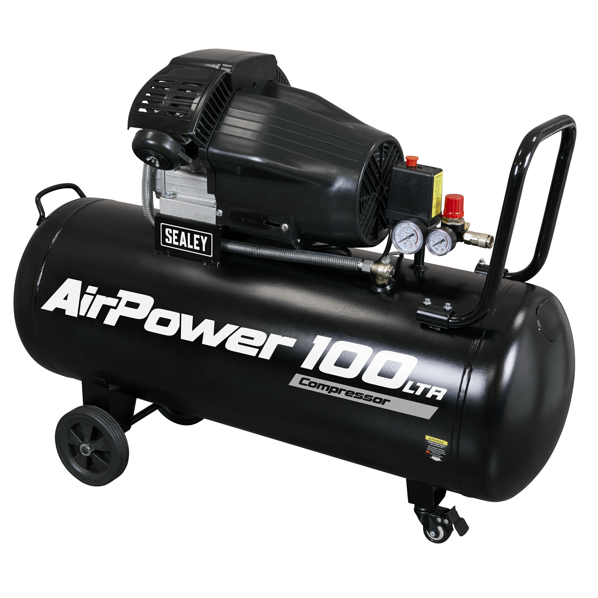 Sealey SAC10030VA 100L V-Twin Direct Drive Air Compressor 3hp