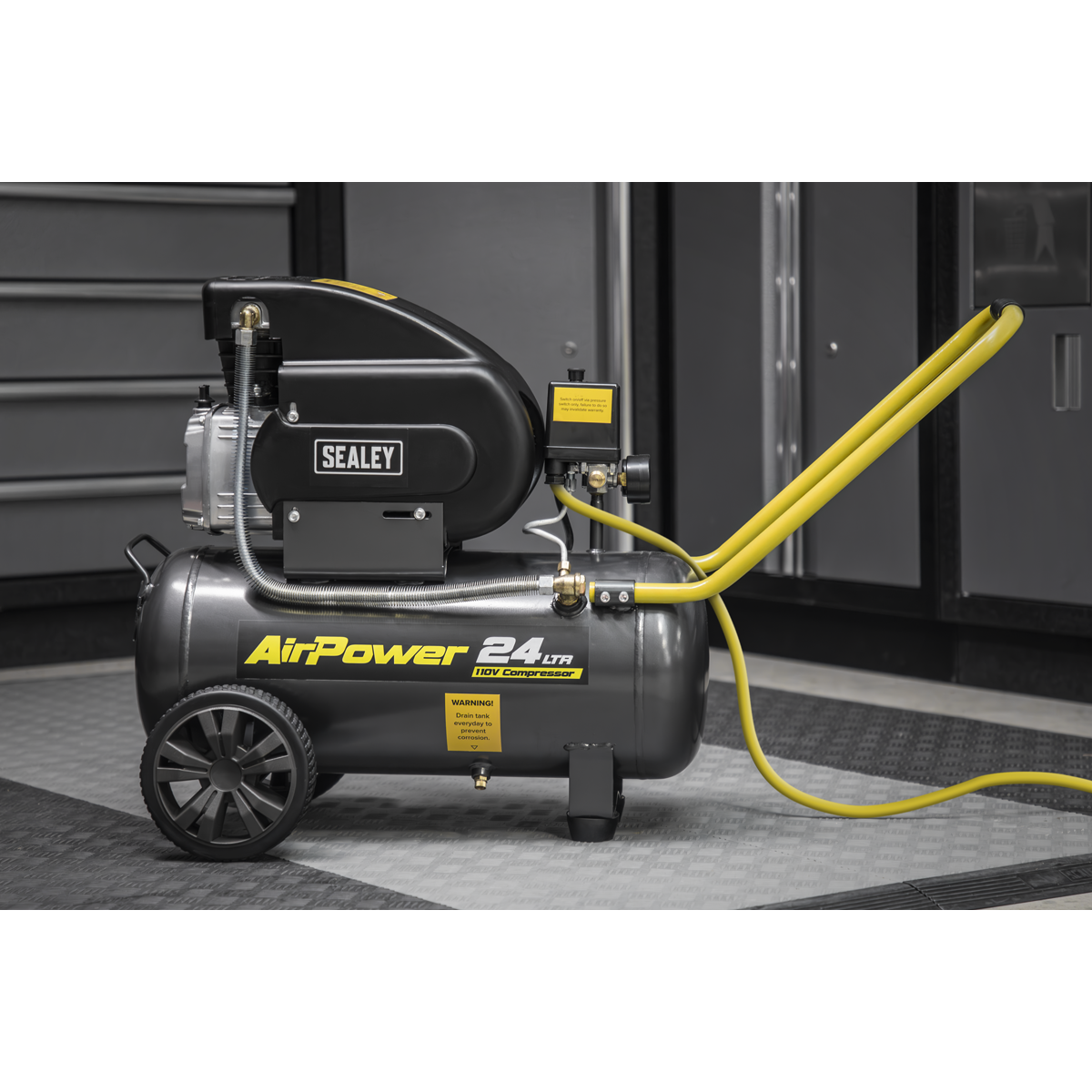 Sealey SAC2420E110V 24L Direct Drive Air Compressor 2hp 110V