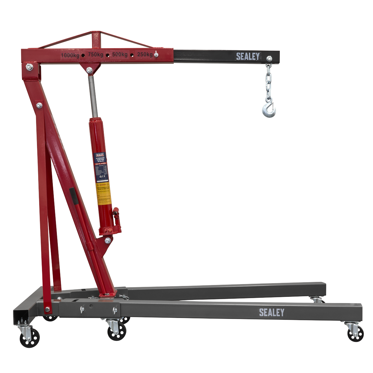 Sealey SC10 KD' Type Folding Engine Crane 1 Tonne