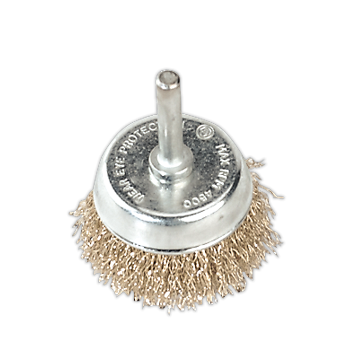 Sealey SCB50 50mm Crimped Wire Cup Brush with 6mm Shaft
