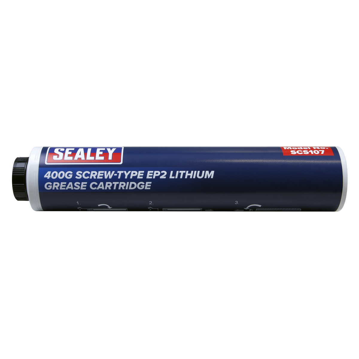 Sealey SCS107 EP2 Lithium Grease Cartridge Screw-Type 400g