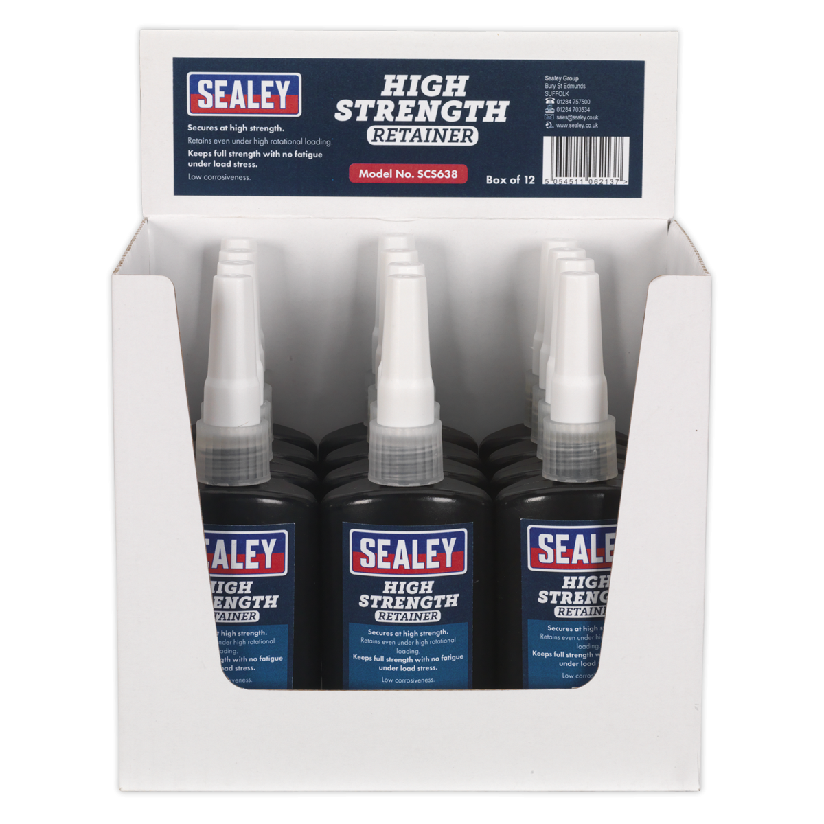 Sealey SCS638 High Strength Retainer 50ml - Pack of 12