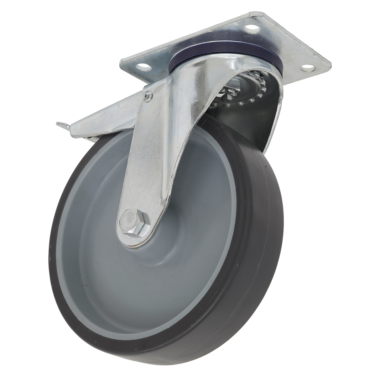 Sealey SCW2100SPLEM 100mm Castor Wheel with Swivel Plate & Total Lock