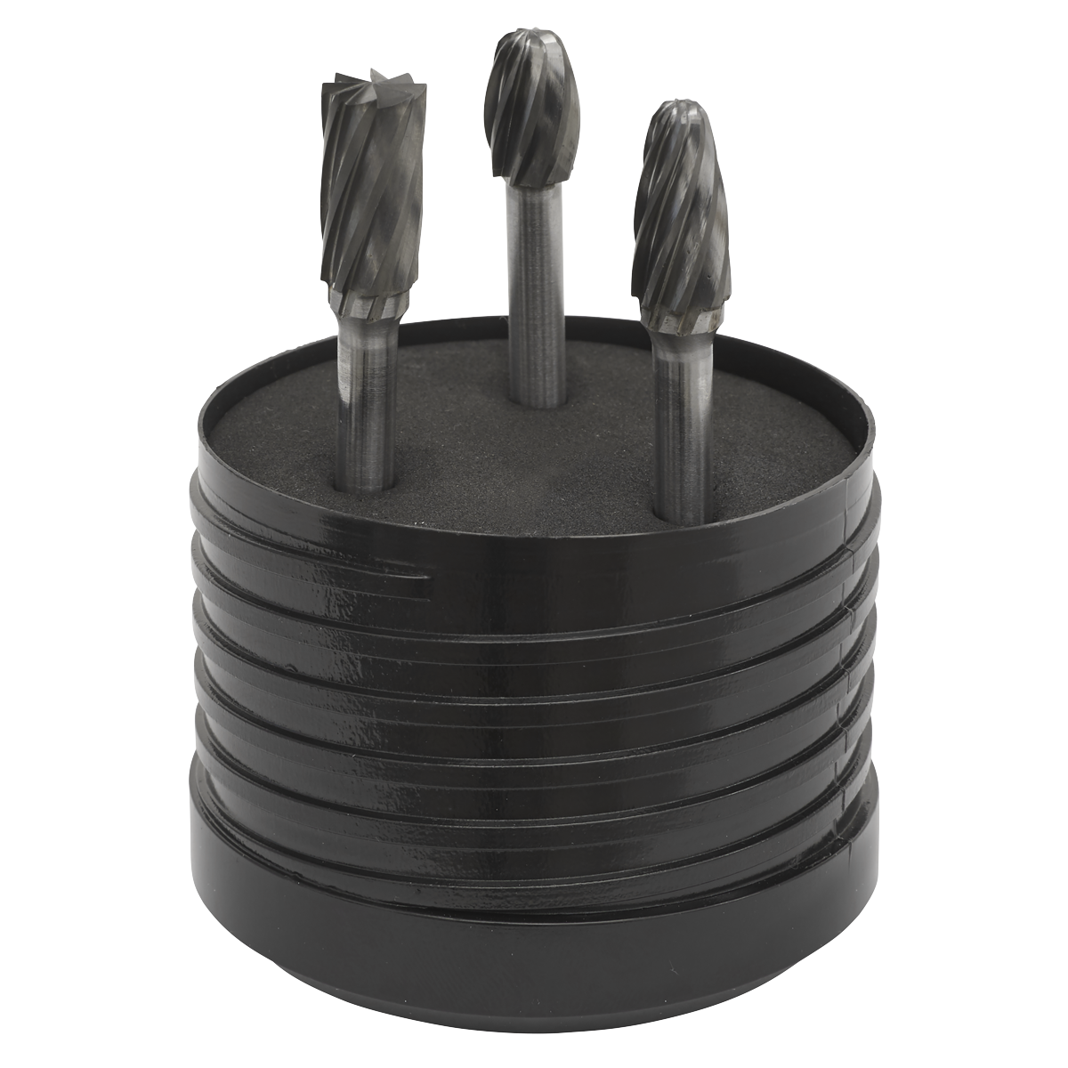 Sealey SDBCK3 Tungsten Carbide Rotary Burr Set 3pc - Ripper/Coarse