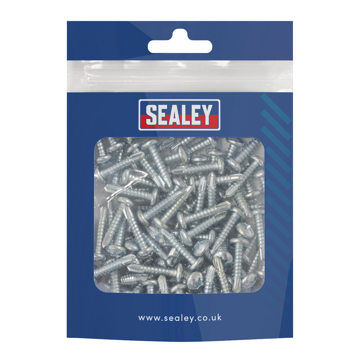 Sealey SDPH4219 Zinc Plated Self-Drilling Pan Head Phillips Screw 4.2 x 19mm - Pack of 100