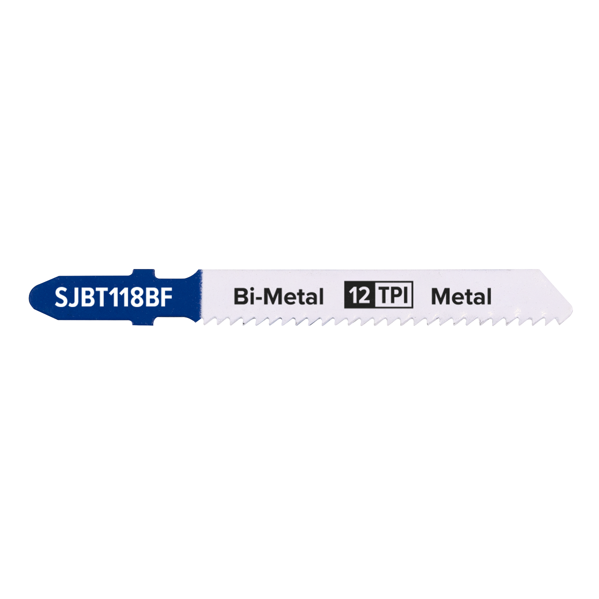 Sealey SJBT118BF Jigsaw Blade for Metal 75mm 12tpi - Pack of 5