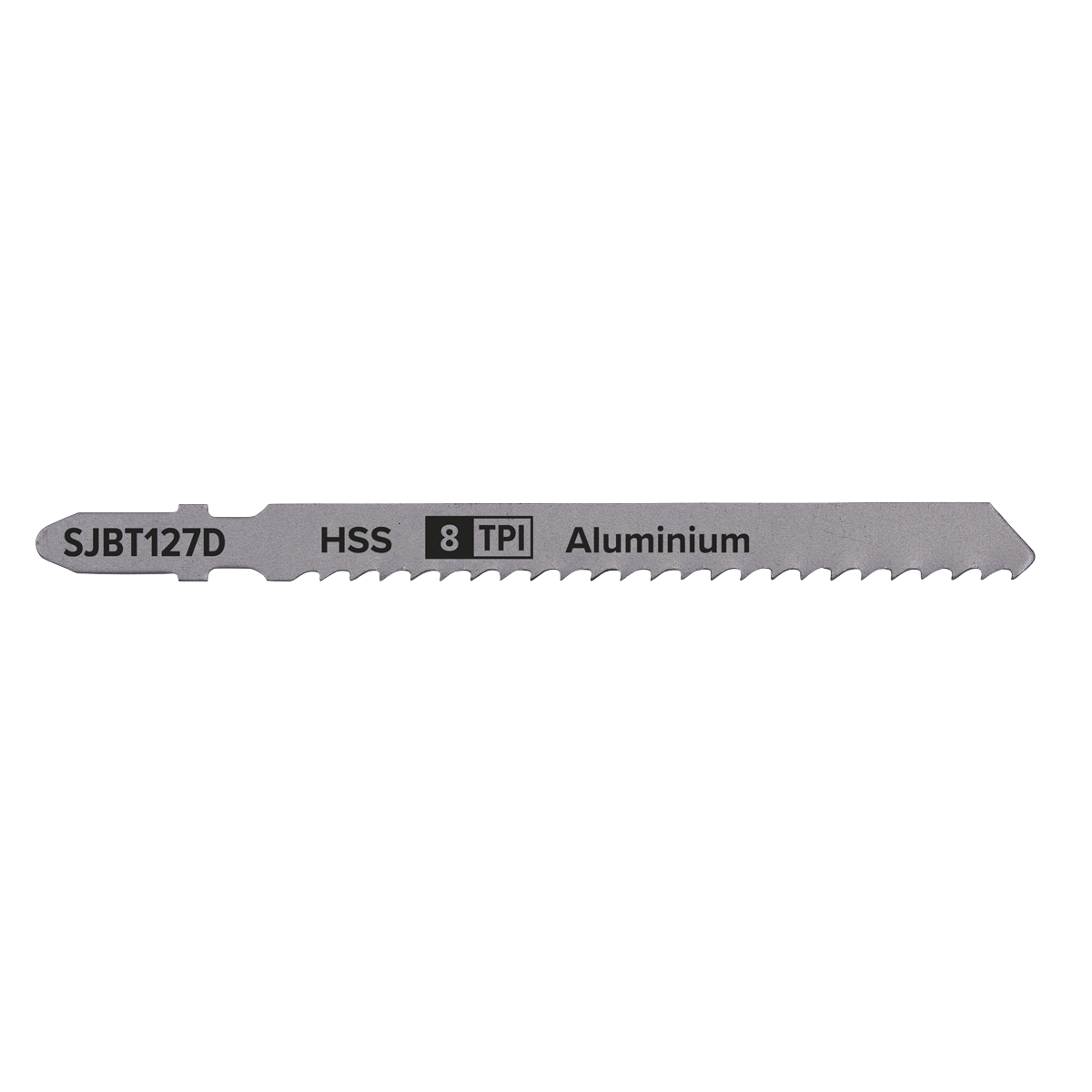 Sealey SJBT127D Jigsaw Blade for Aluminium 100mm 8tpi - Pack of 5