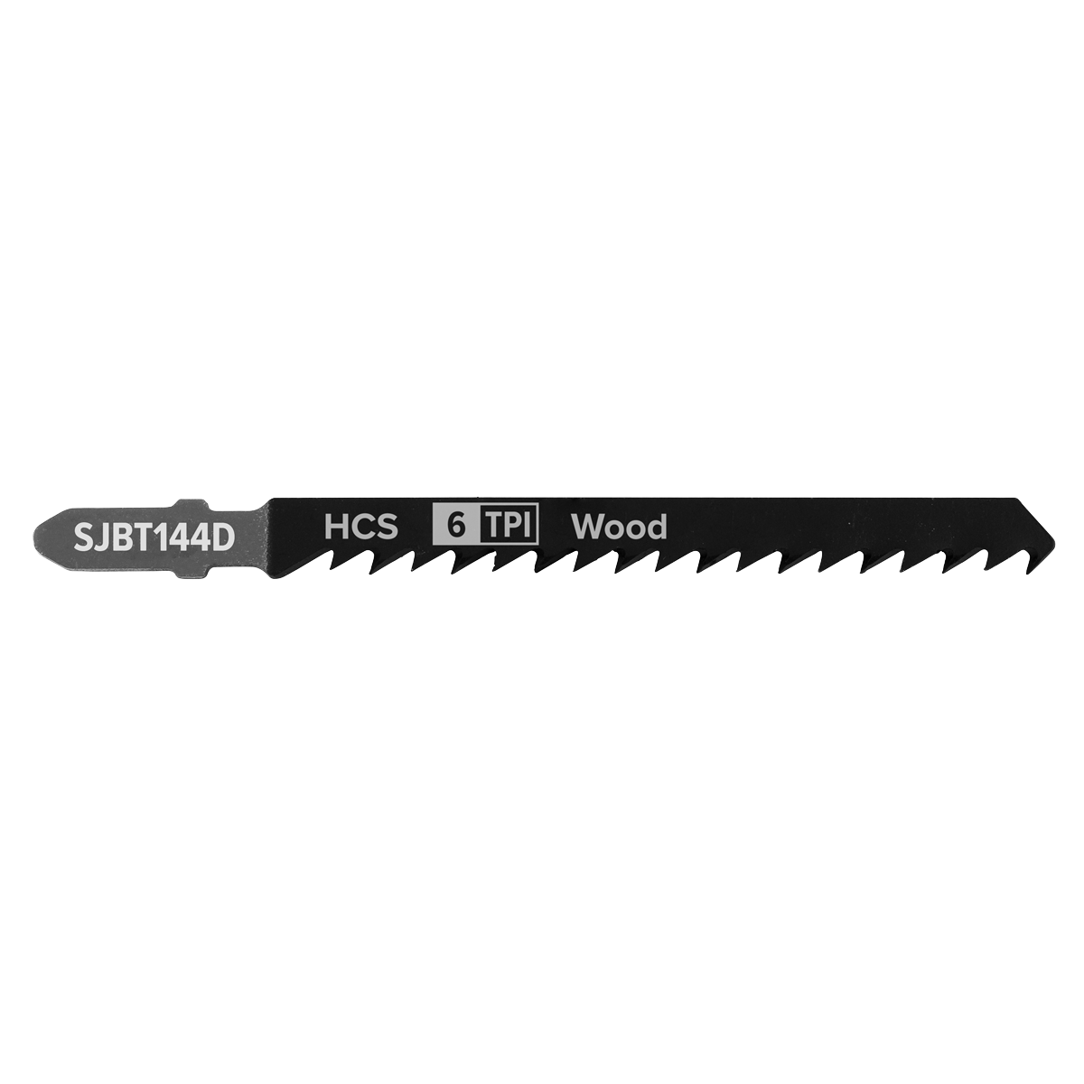 Sealey SJBT144D Jigsaw Blade for General Wood 100mm 6tpi - Pack of 5