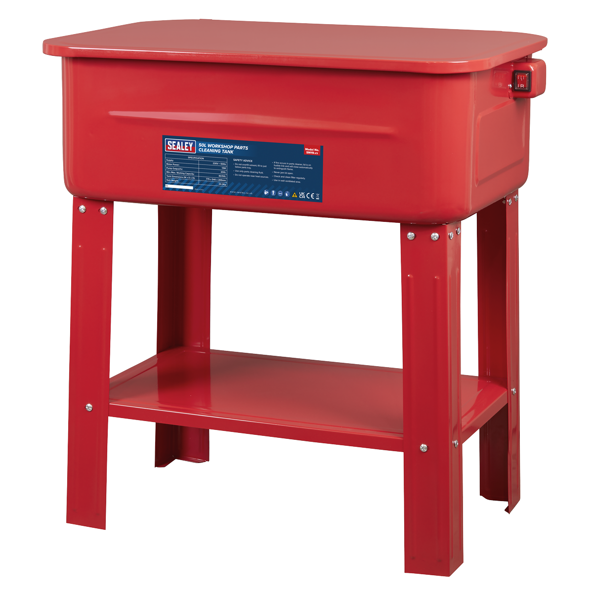 Sealey SM19 Workshop Parts Washer 50L