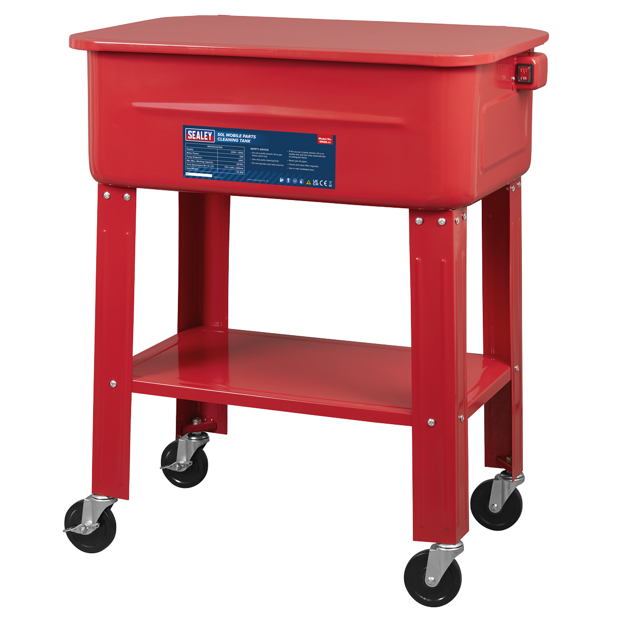 Sealey SM28 Mobile Parts Washer 50L