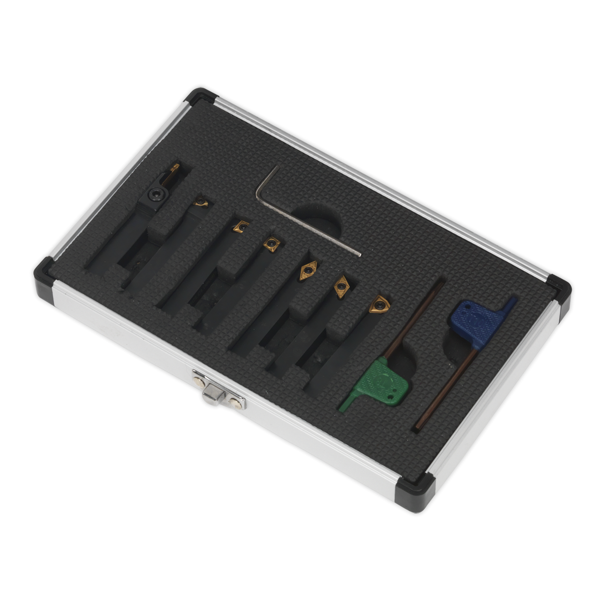 Sealey SM3025CS5 Indexable Lathe Turning Tool Set 8mm 7pc