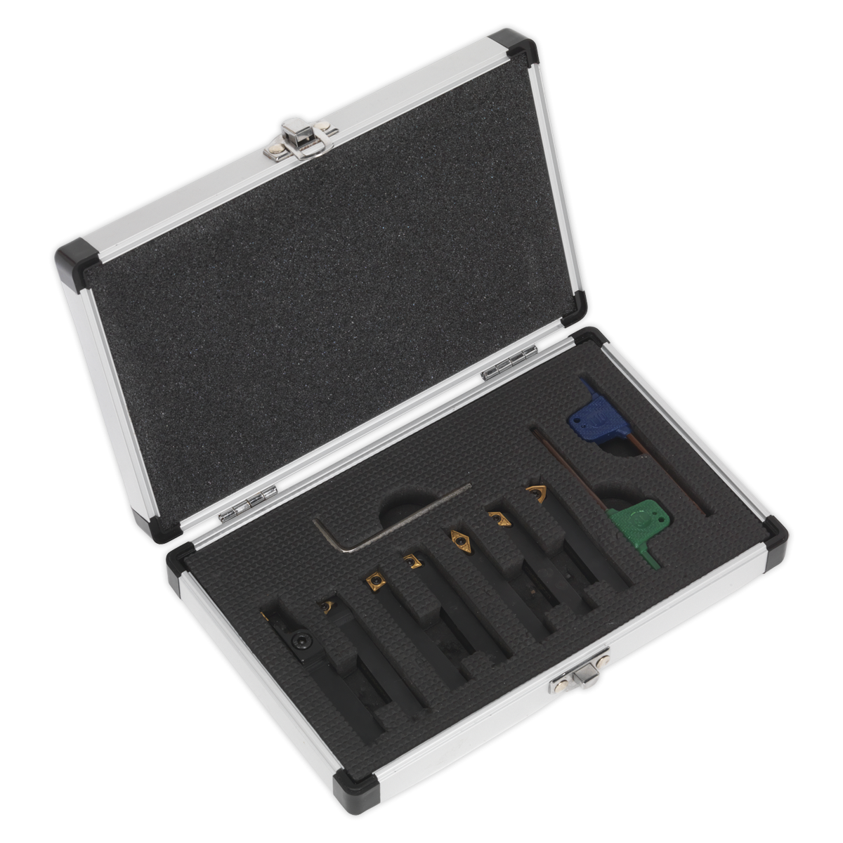 Sealey SM3025CS6 Indexable Lathe Turning Tool Set 10mm 7pc
