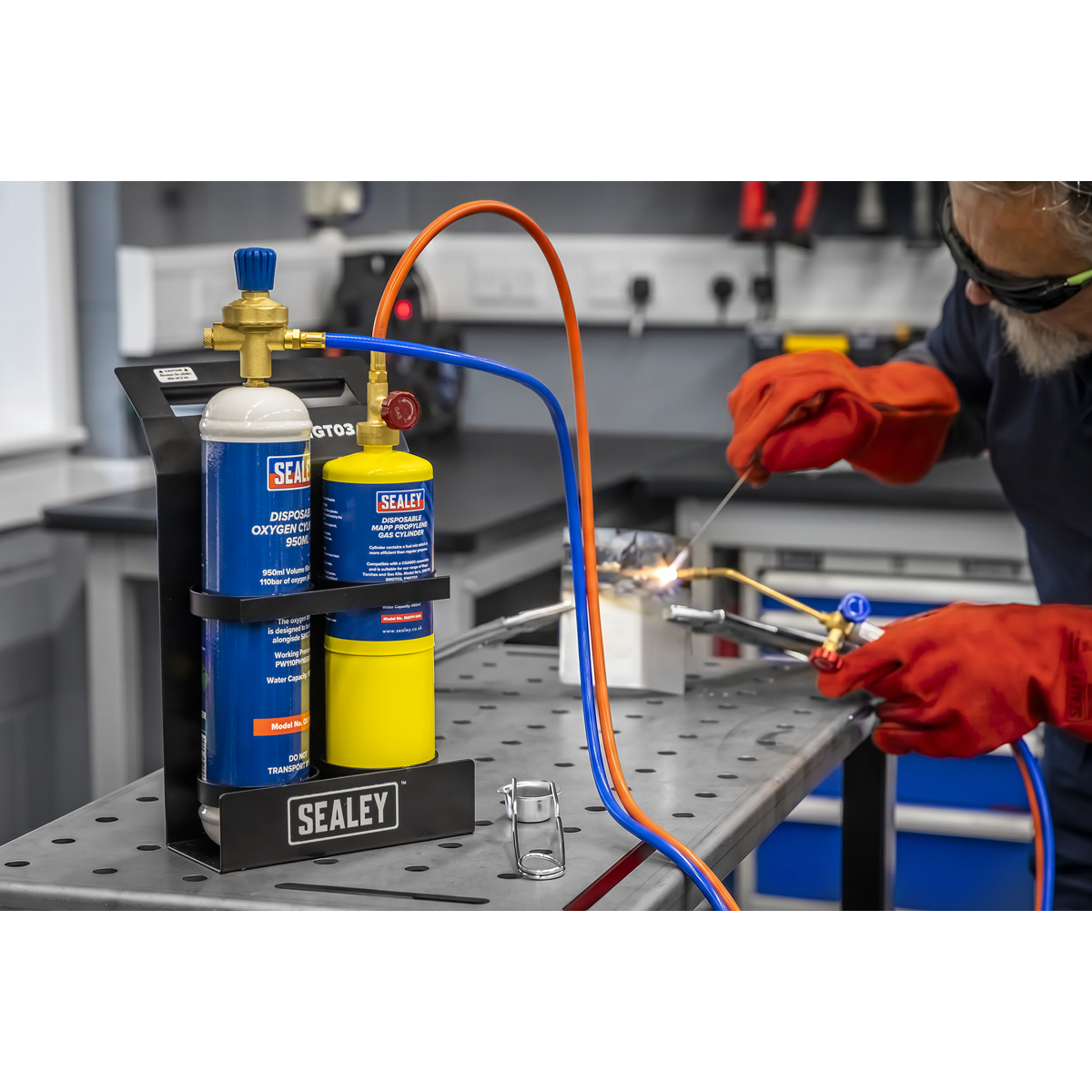 Sealey SMGT03 MAPP Gas & Oxygen Brazing Kit