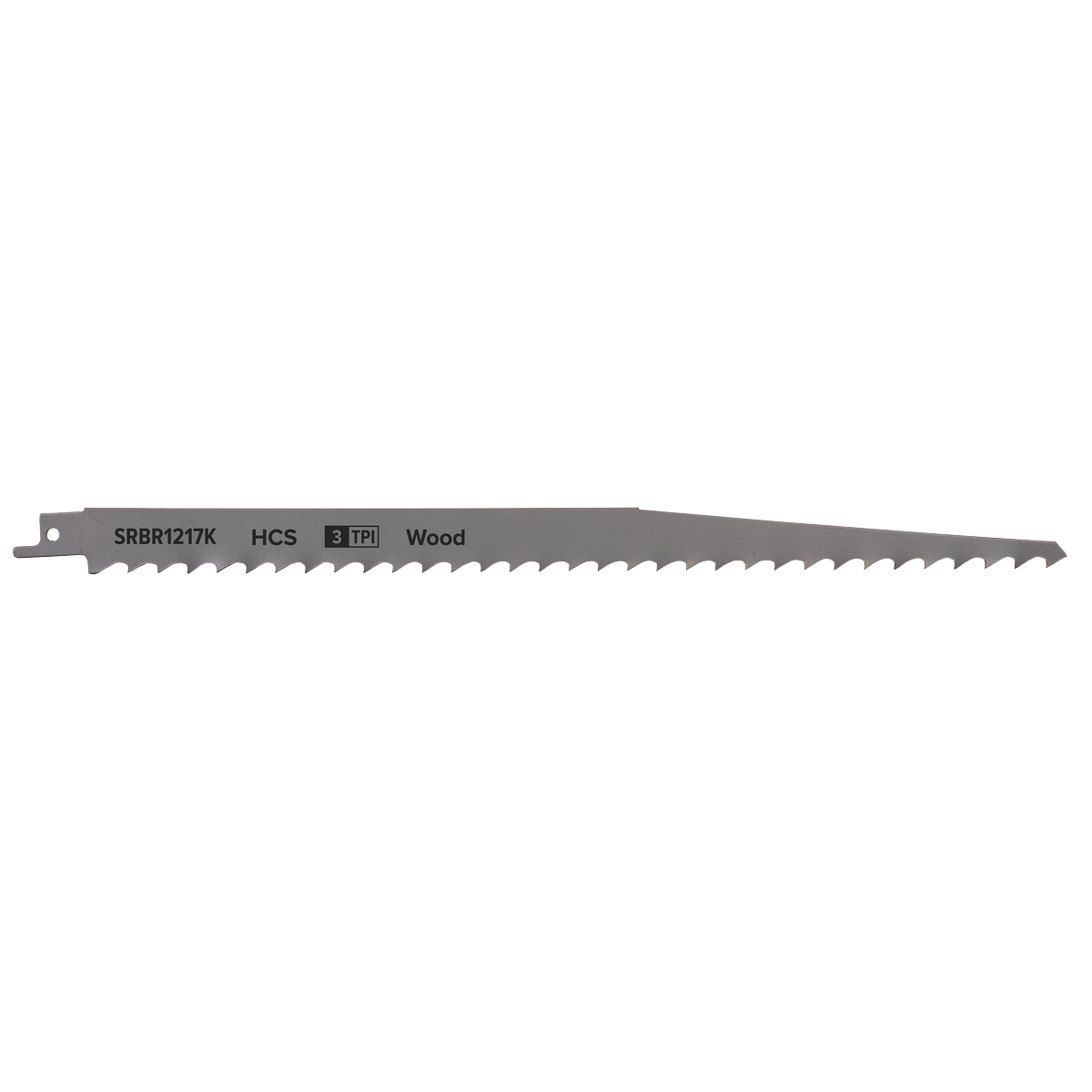 Sealey SRBR1217K Reciprocating Saw Blade for Pruning & Coarse Wood 300mm 3tpi - Pack of 5