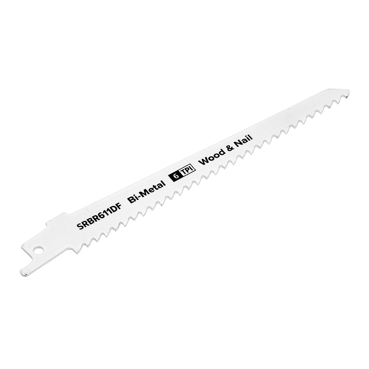 Sealey SRBR611DF Reciprocating Saw Blade for Wood & Nail 150mm 6tpi - Pack of 5
