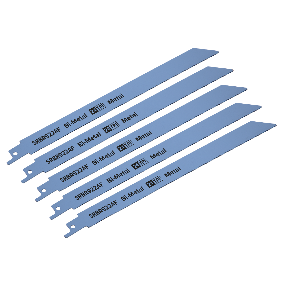 Sealey SRBR922AF Reciprocating Saw Blade for Metal 230mm 24tpi - Pack of 5