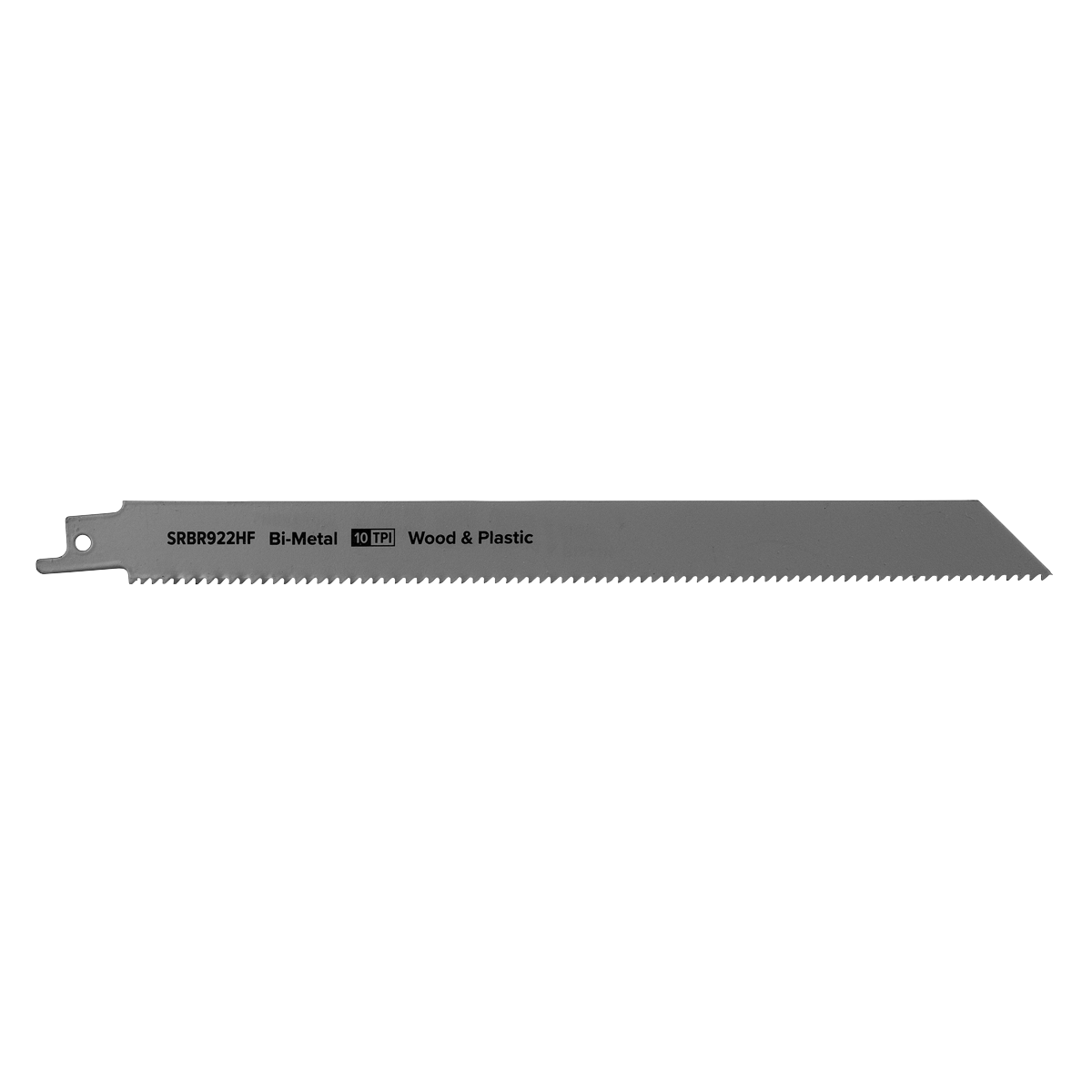 Sealey SRBR922HF Reciprocating Saw Blade for Wood & Plastics 230mm 10tpi - Pack of 5