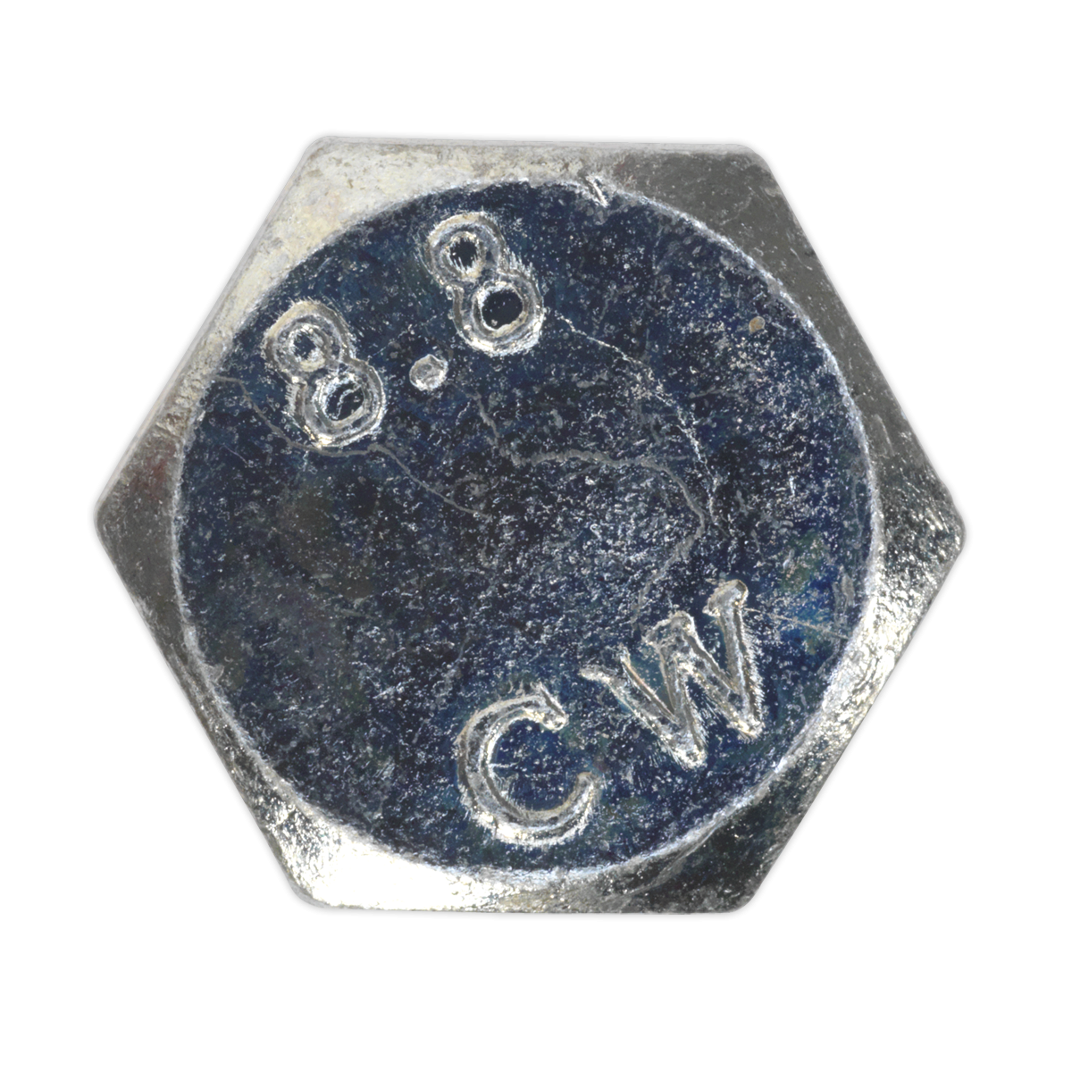 Sealey SS630 8.8 Zinc Plated HT Setscrew M6 x 30mm, DIN 933 - Pack of 50