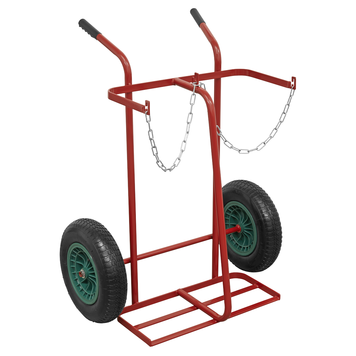 Sealey ST28P Double Gas Cylinder Trolley with Pneumatic Tyres