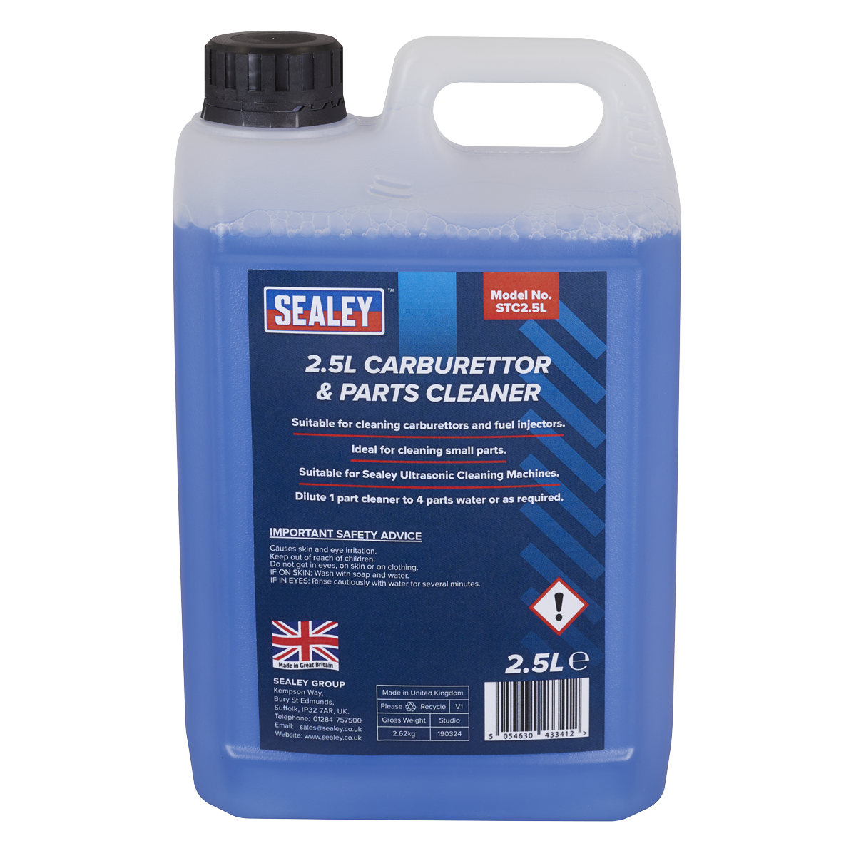 Sealey STC2.5L Carburettor & Parts Cleaner 2.5L