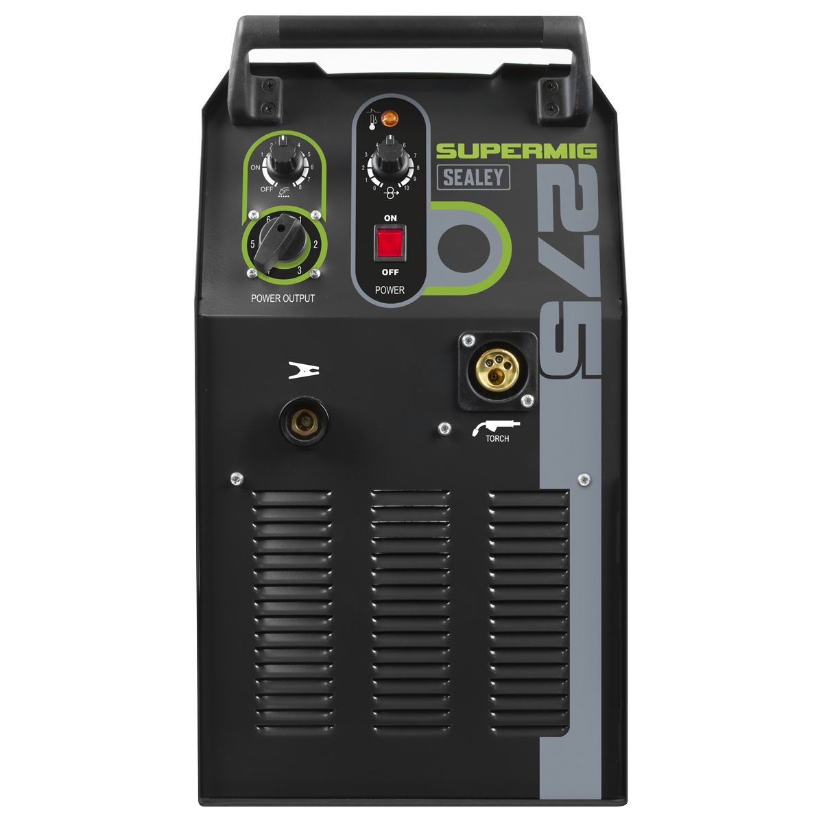 Sealey SUPERMIG275 Professional Gas/Gasless MIG Welder with Binzel® Euro Torch 270A 230V