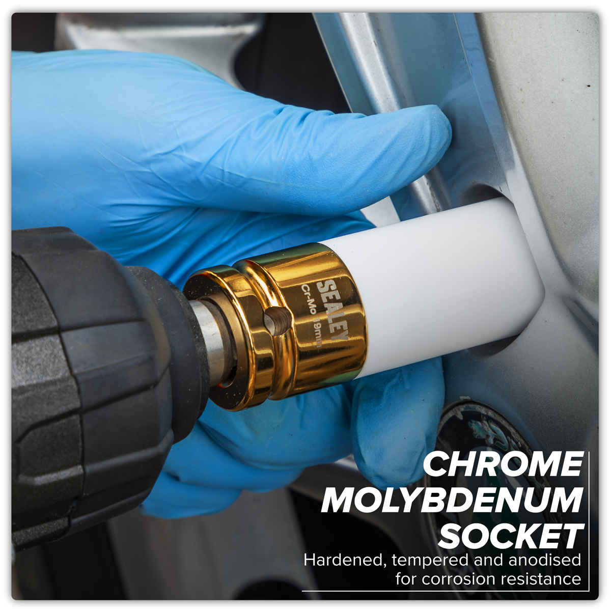 Sealey SX03019 Alloy Wheel Impact Socket 1/2"Sq Drive 19mm