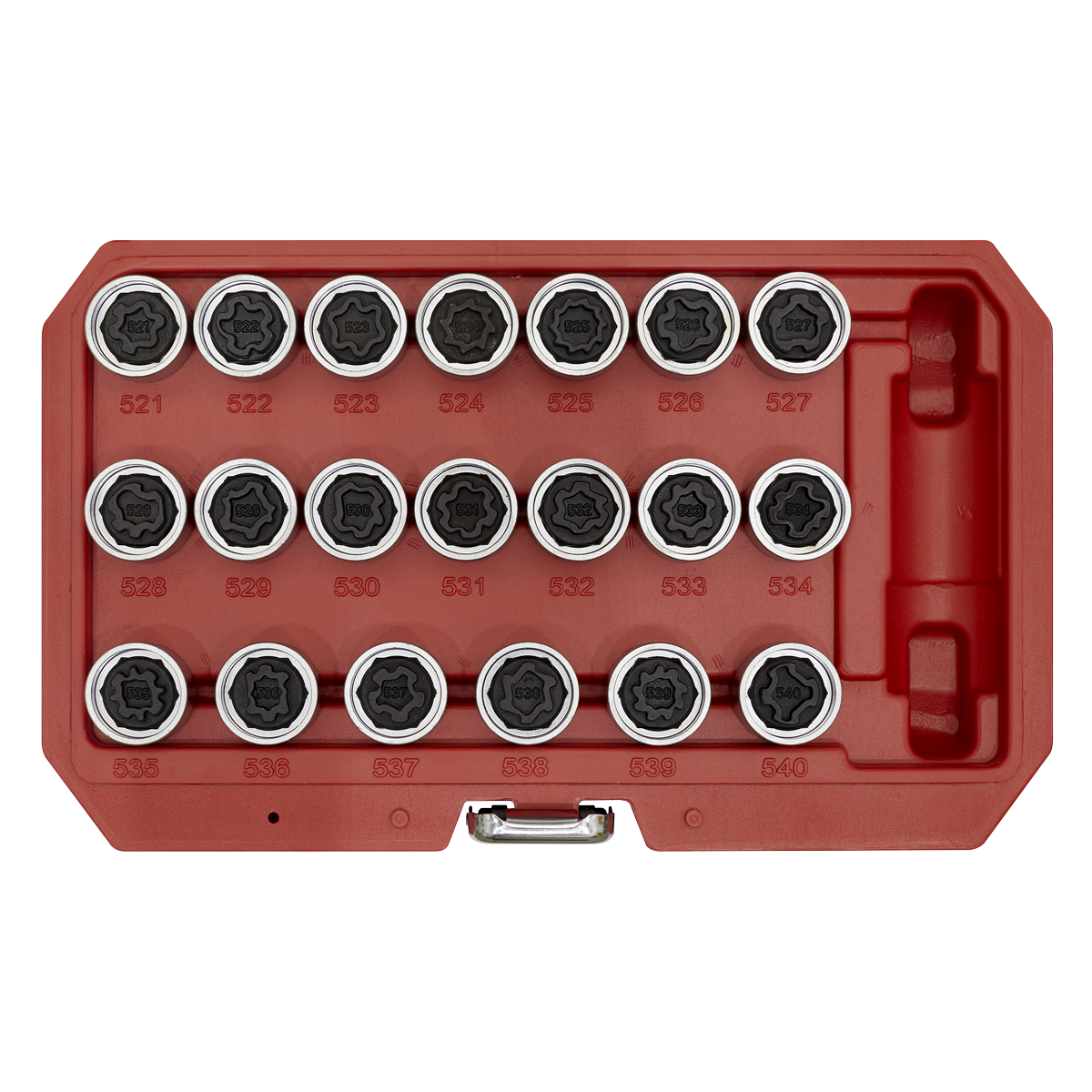 Sealey SX219 Locking Wheel Nut Key Set for VAG 20pc