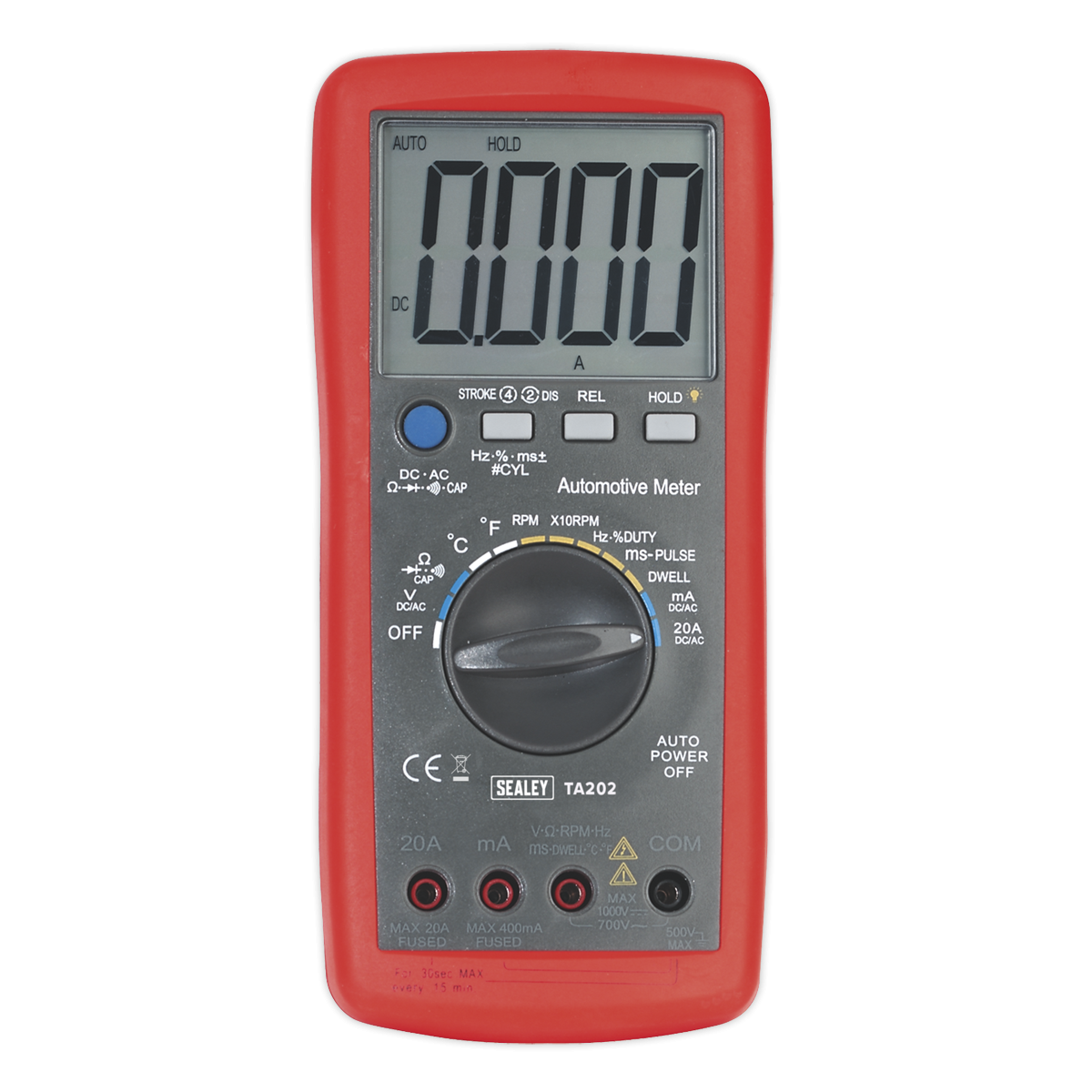 Sealey TA202 14-Function Digital Automotive Multimeter with Inductive Coupler