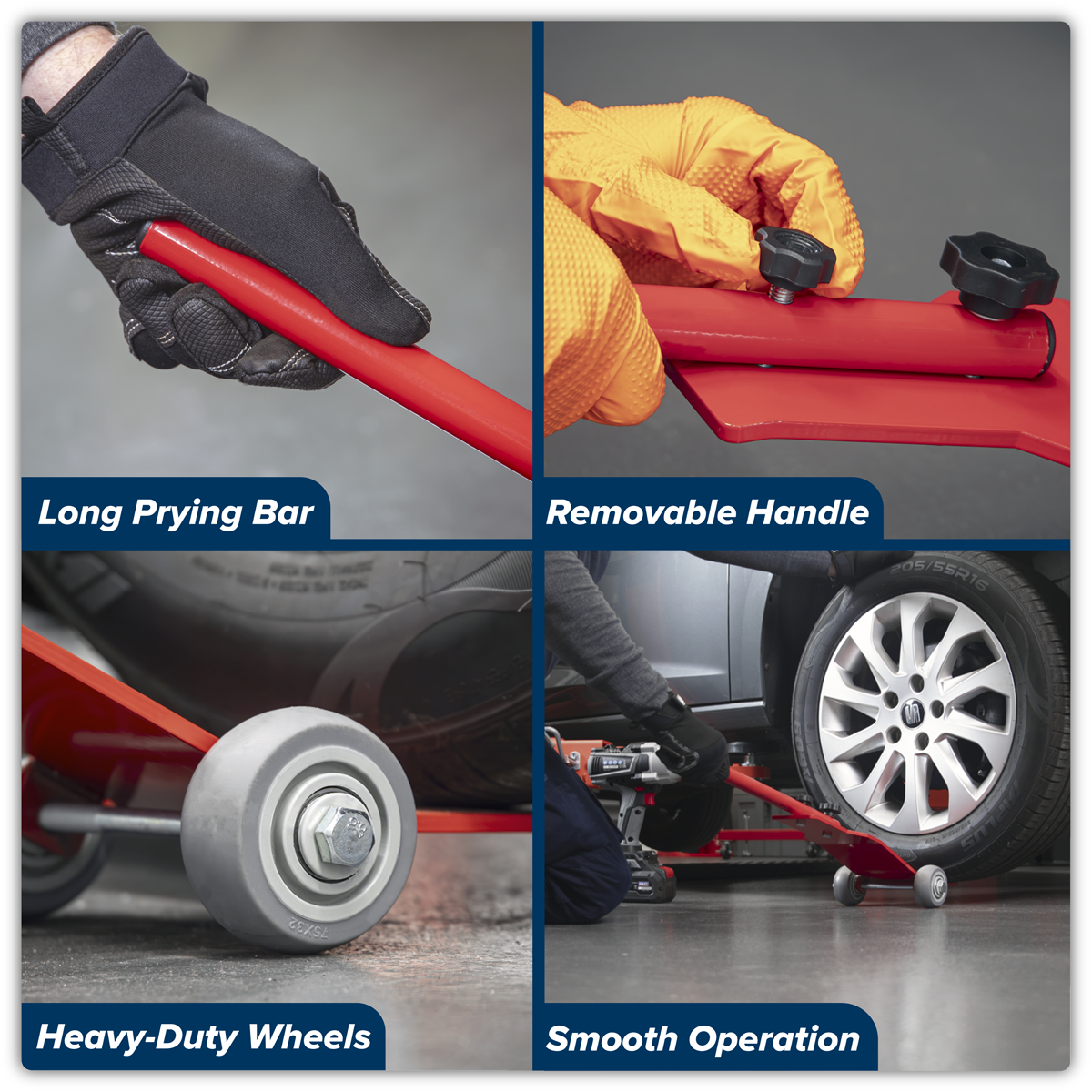 Sealey TJ02 Long Tyre Jack