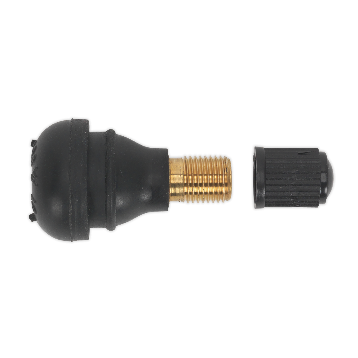 Sealey TV412 Snap-in Tubeless Tyre Valve, Type TR412 - Pack of 100