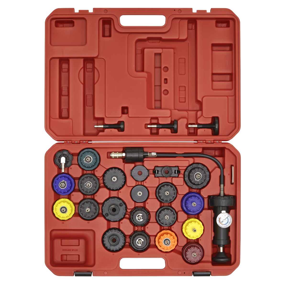 Sealey VS0011 Cooling System Pressure Test Kit 25pc