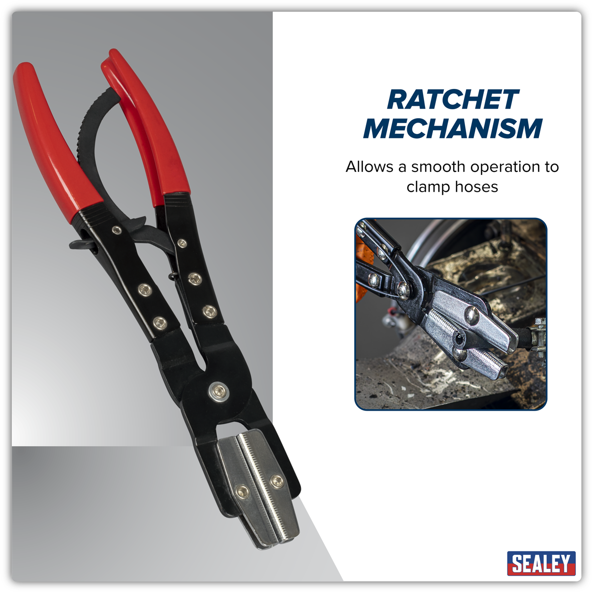 Sealey VS0036 Ratchet Hose Clamp Pliers 310mm