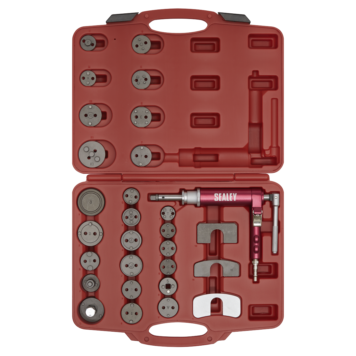 Sealey VS0286 Air Operated Brake Piston Wind-Back Tool Kit 29pc