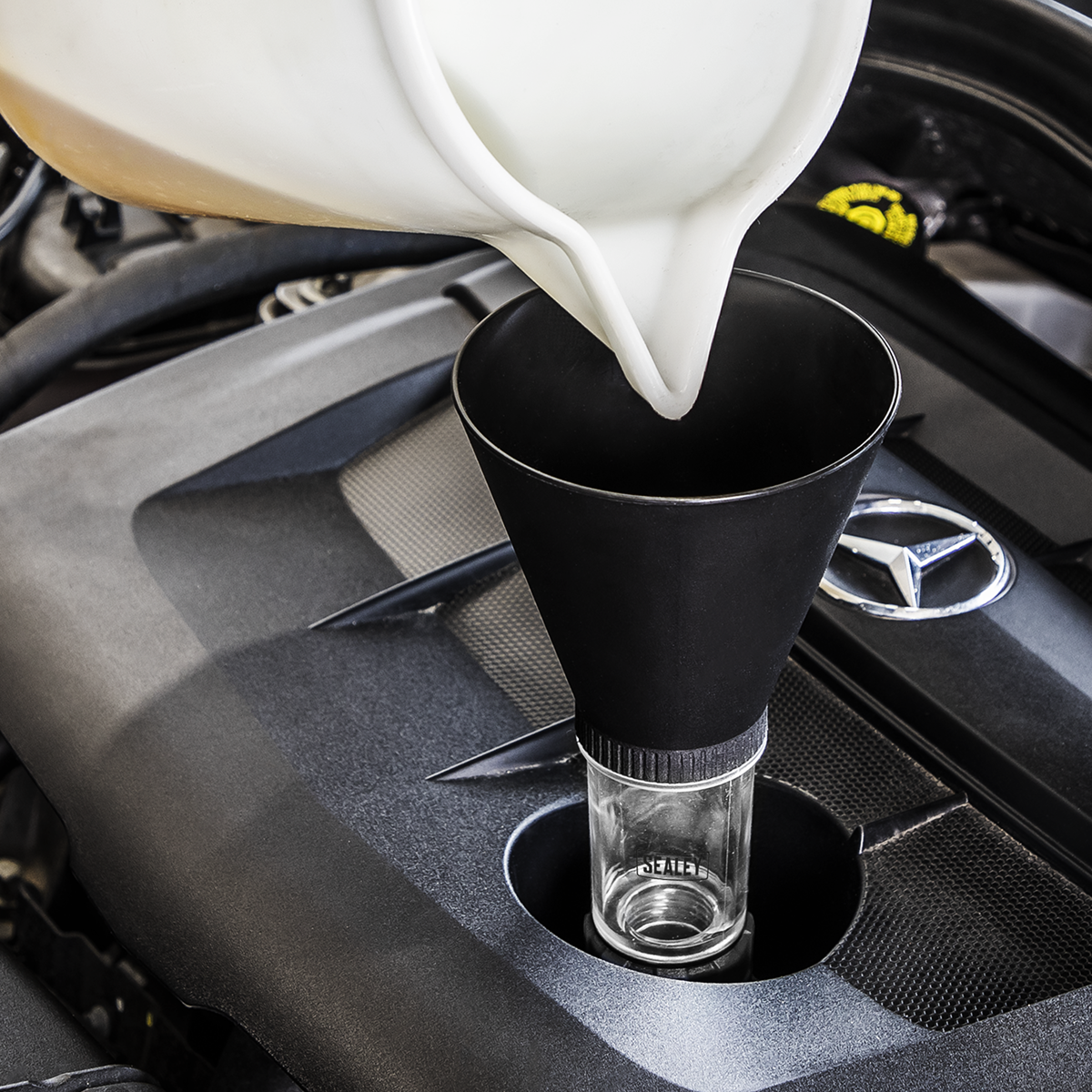 Sealey VS7106 Engine Oil Funnel Set 4pc - BMW/Mercedes-Benz