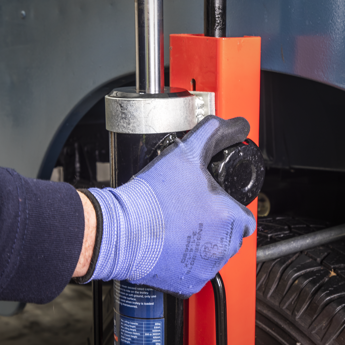 Sealey WD80 Quick Lift Wheel Removal/Lifter Trolley 80kg