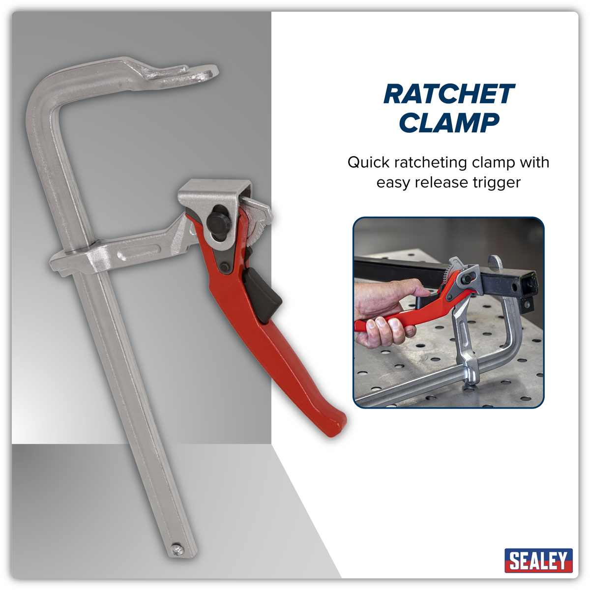 Sealey WRC300 Welding Ratchet Clamp 300 x 120mm