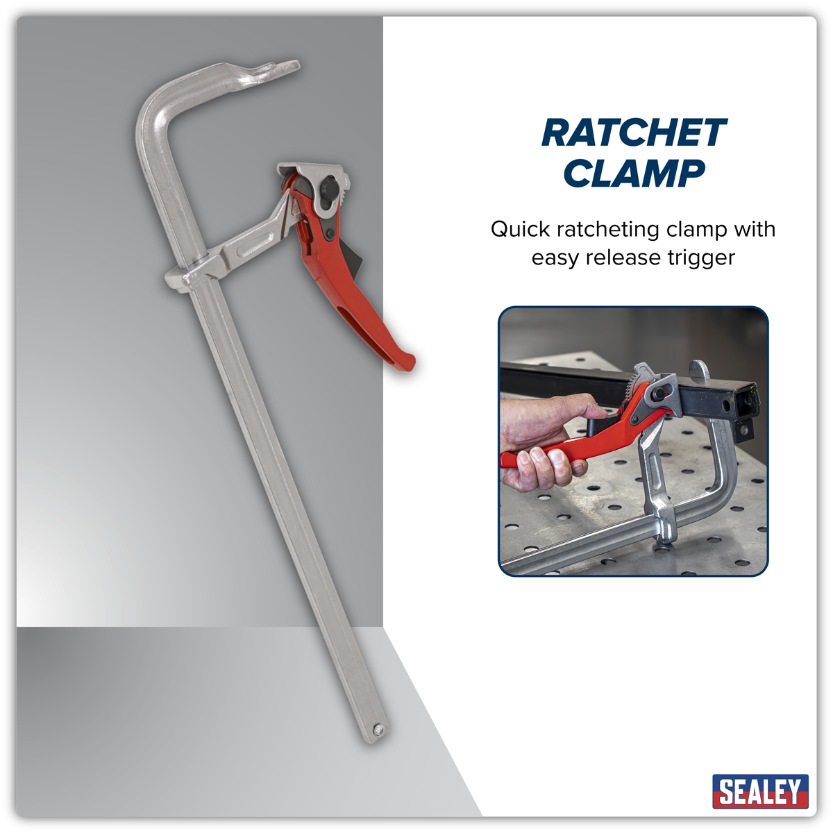 Sealey WRC500 Welding Ratchet Clamp 500 x 120mm