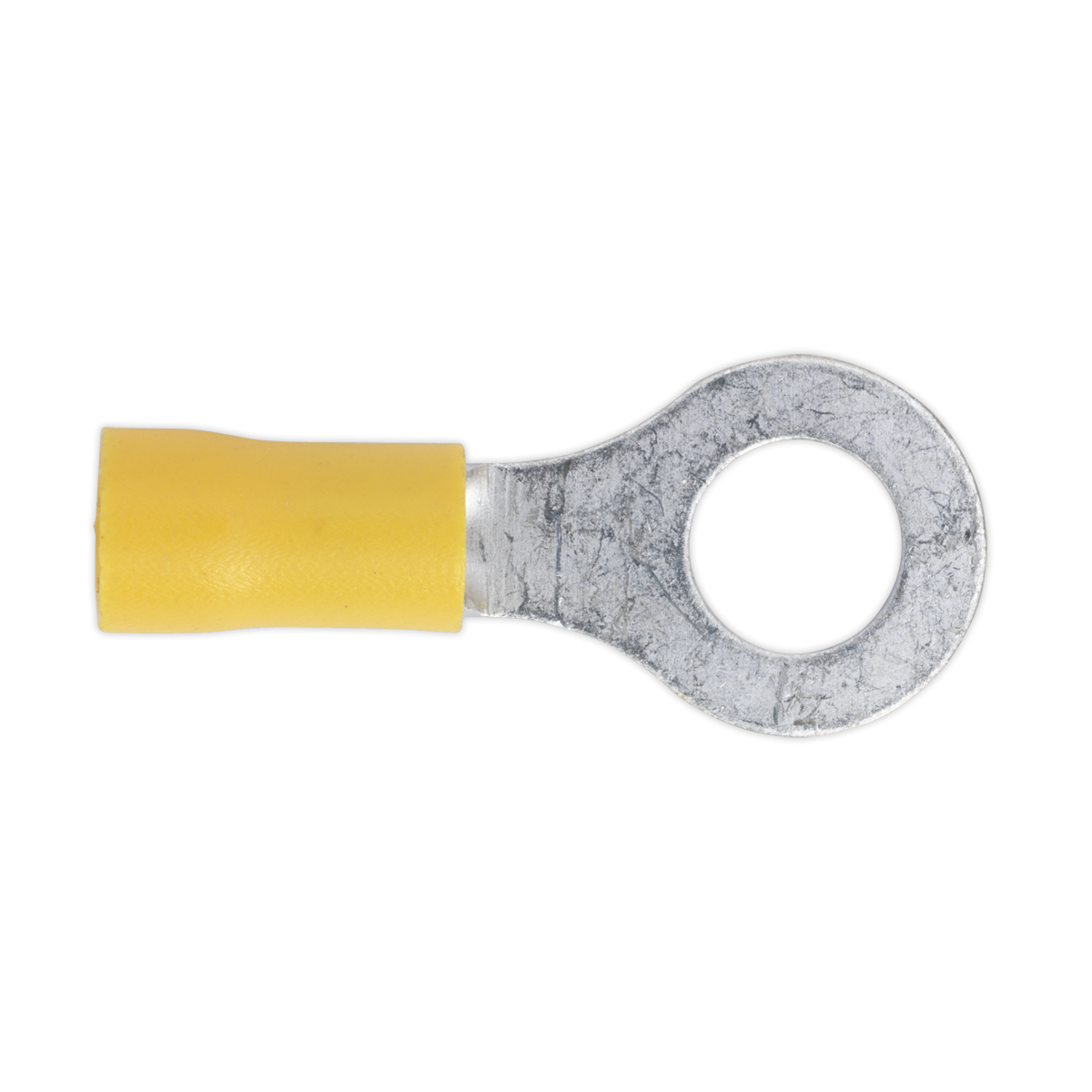 Sealey YT20 Easy-Entry Ring Terminal 8.4mm (5/16"), Yellow - Pack of 100