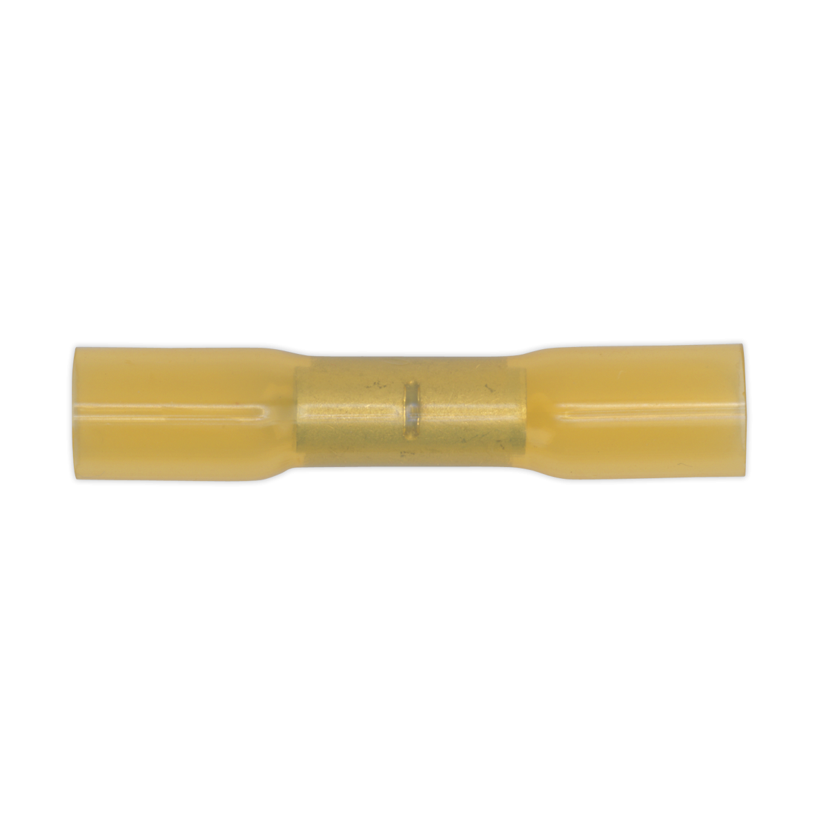 Sealey YTSB50 Heat Shrink Butt Connector Terminal 6.8mm, Yellow - Pack of 50