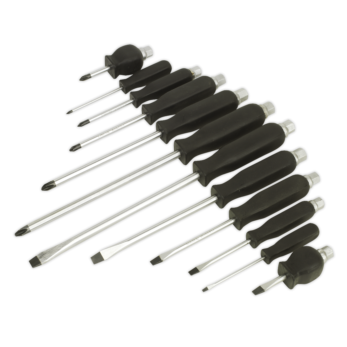 Siegen S0641 Siegen Hammer-Thru Screwdriver Set 12pc