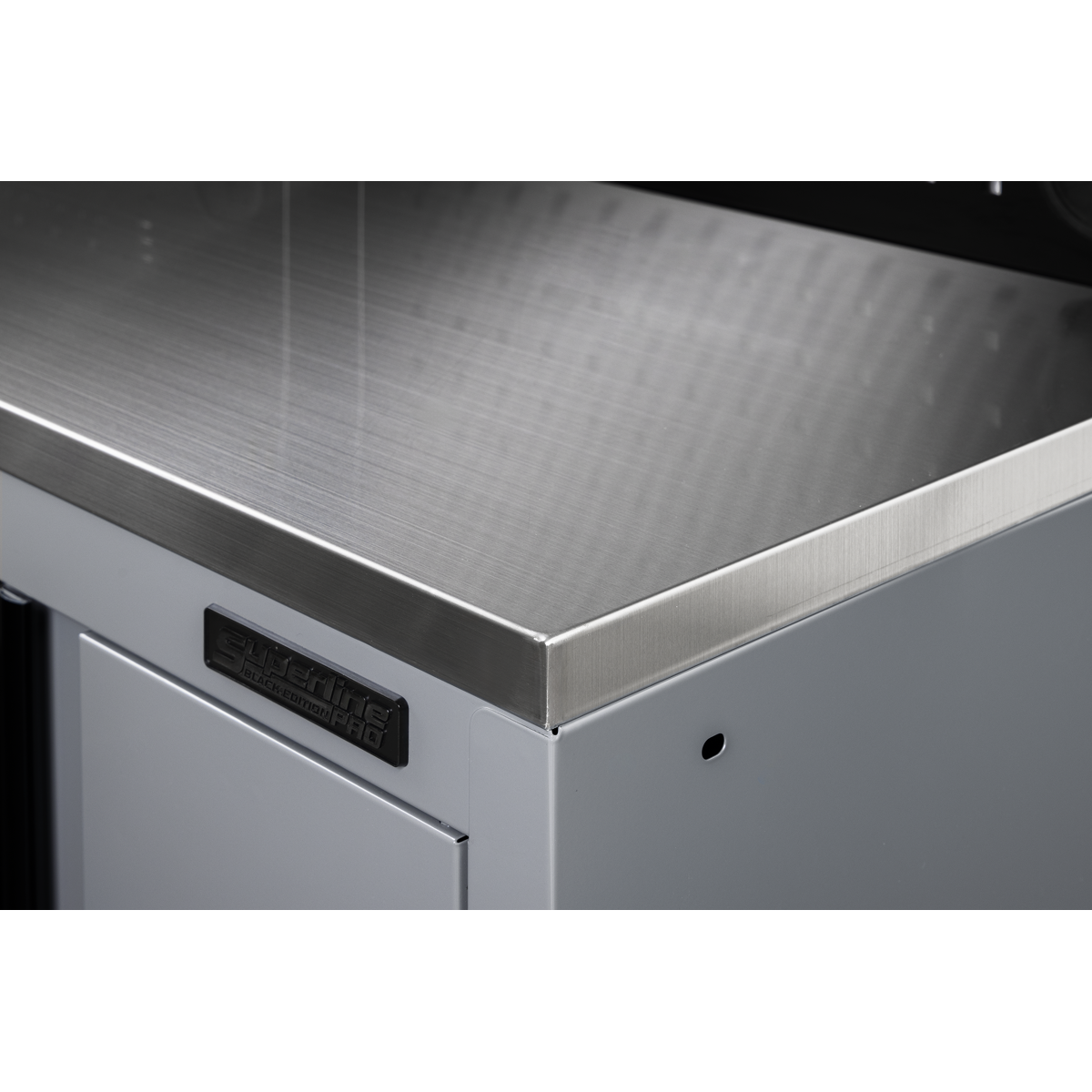 Superline Pro APMS30SSC Superline PRO® Black Edition Stainless Steel Worktop 2040mm