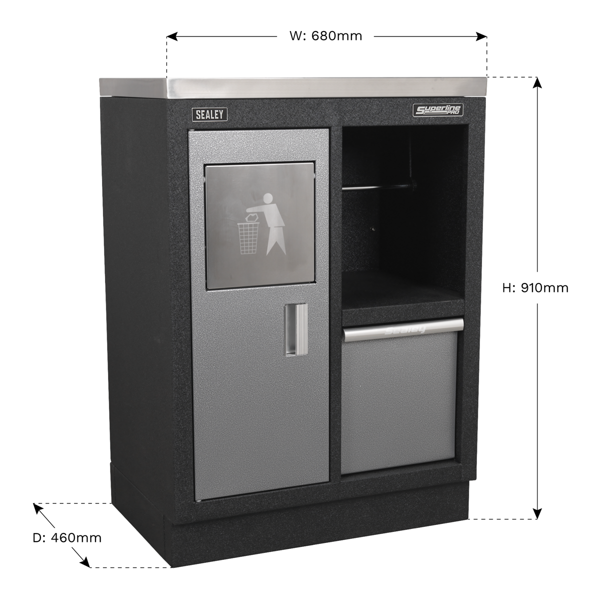 Superline Pro APMS57 Superline PRO® Modular Multifunction Cabinet with Drawer 680mm