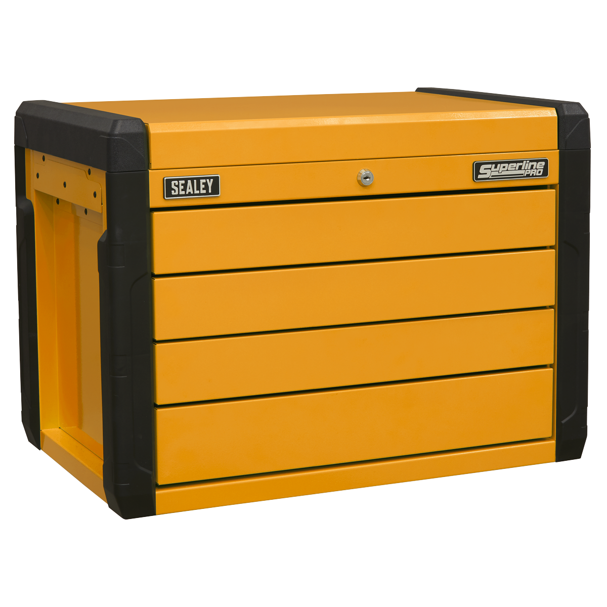 Superline Pro APPD4O Superline PRO® Push-to-Open Topchest 4-Drawer - Orange