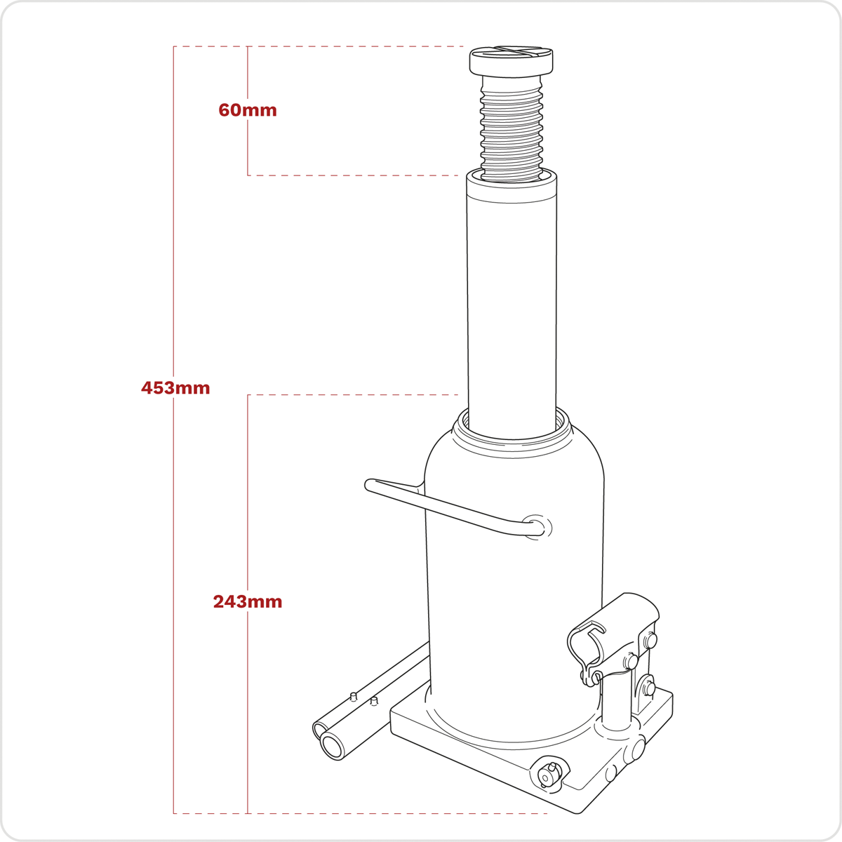 Viking PBJ20S Viking Bottle Jack 20 Tonne