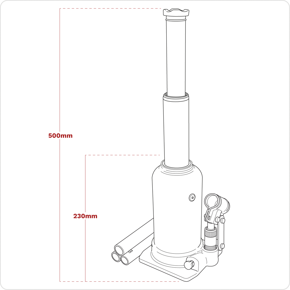 Viking PTBJ5S Viking Telescopic Bottle Jack 5 Tonne