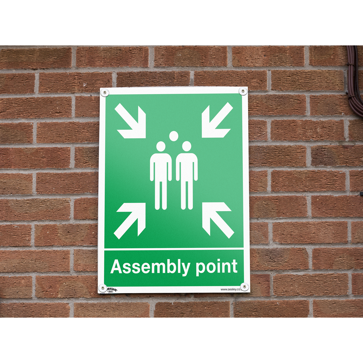 Worksafe SS37P1 Worksafe® Assembly Point Safety Sign - Rigid Plastic