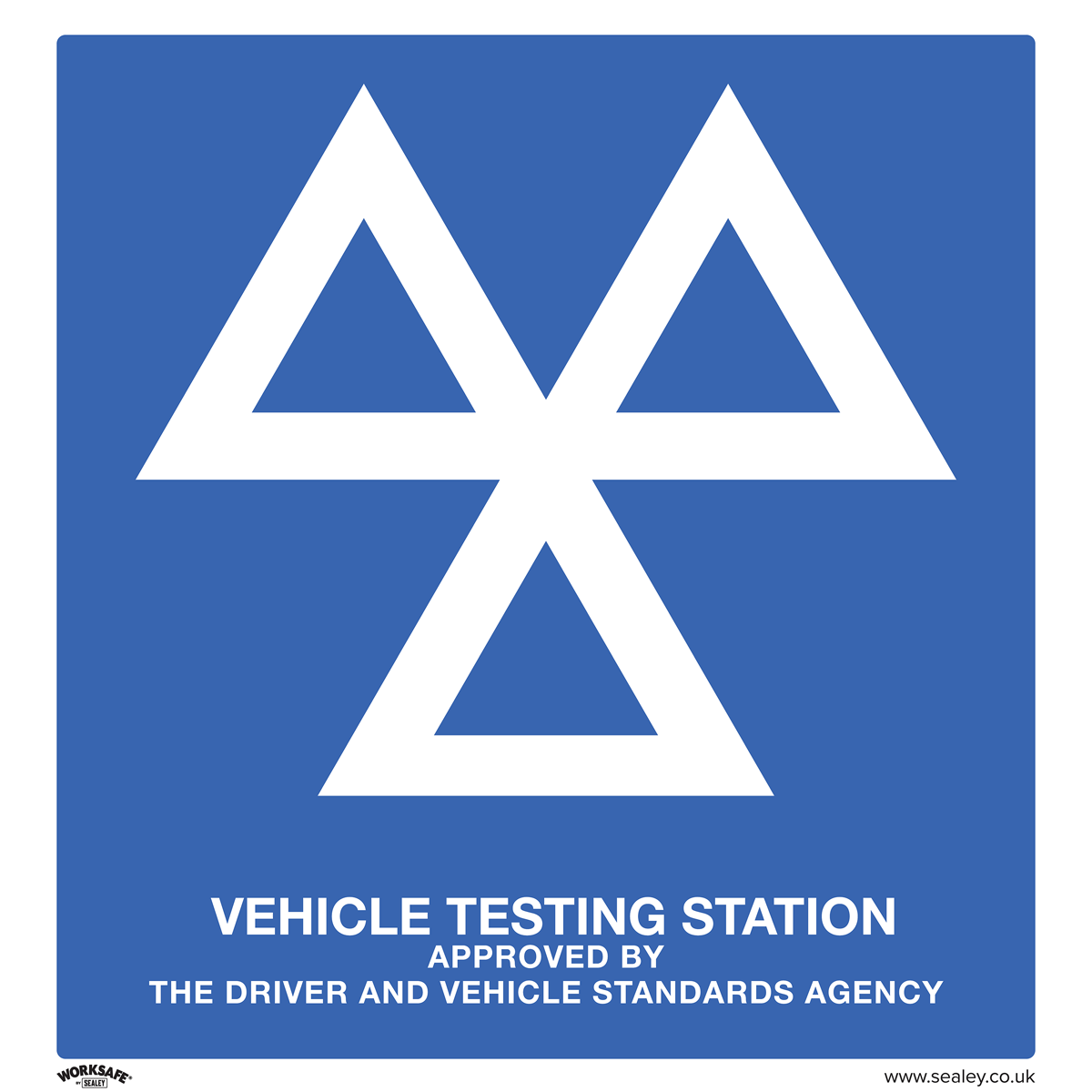 Worksafe SS51P1 Worksafe® MOT Testing Station Safety Sign - Rigid Plastic